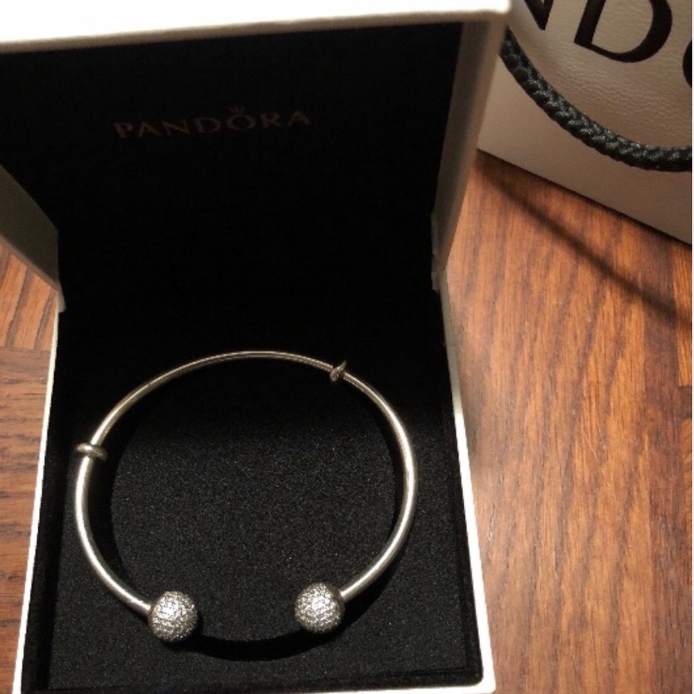Authentic open bangle bracelet